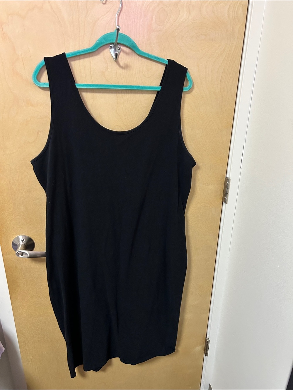 Black Scoop Neck Tank Dress
